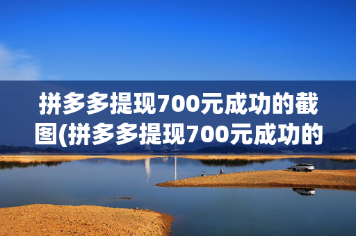 拼多多提现700元成功的截图(拼多多提现700元成功的截图在哪里)